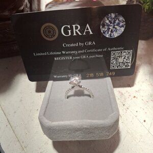 Womans engagement ring